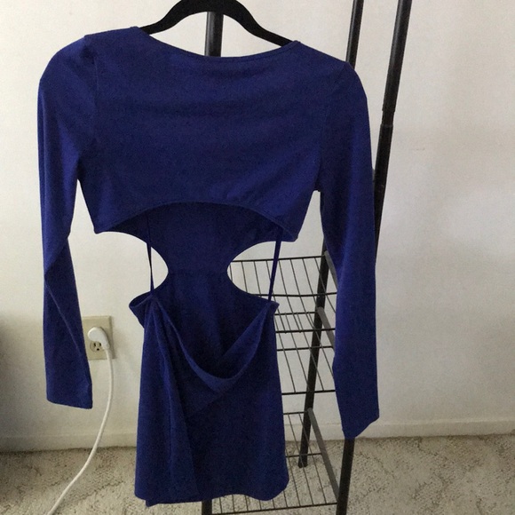 Blue cut out dress - Picture 2 of 2
